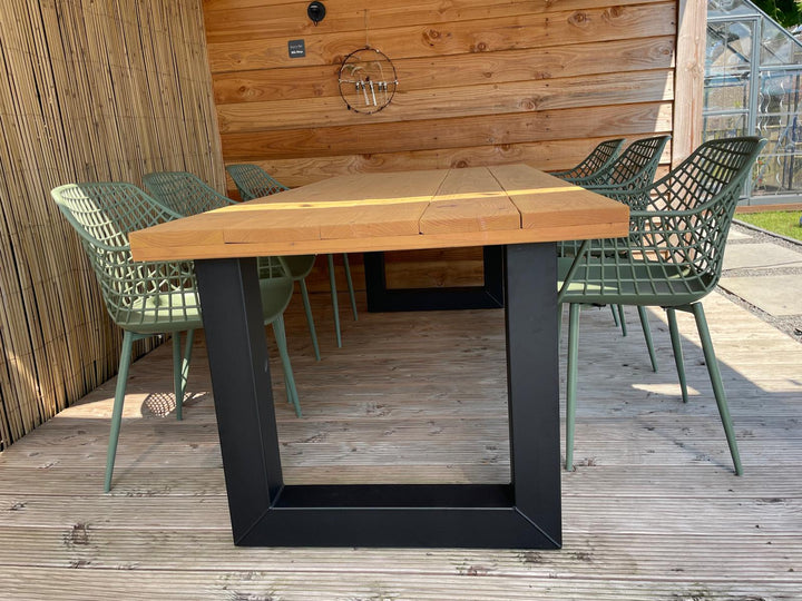 Industriële Douglas Hout Eettafel Buiten