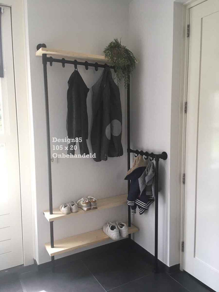 Steigerbuis kapstok voor in de hal