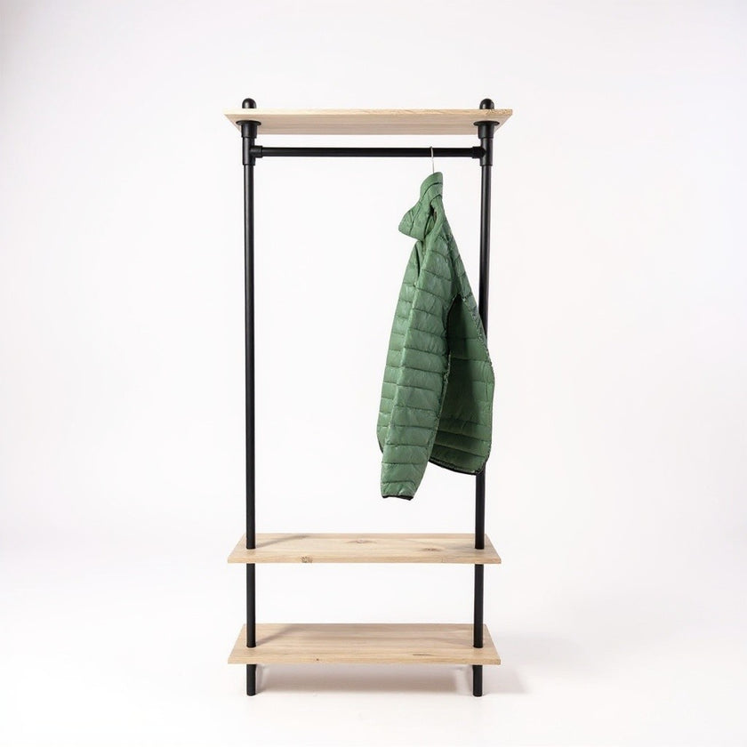 Industriële Kapstok Eikenhout