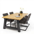 Industriële Eiken Eettafel Bos