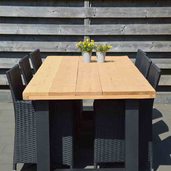 Industriële Douglas Hout Eettafel Buiten