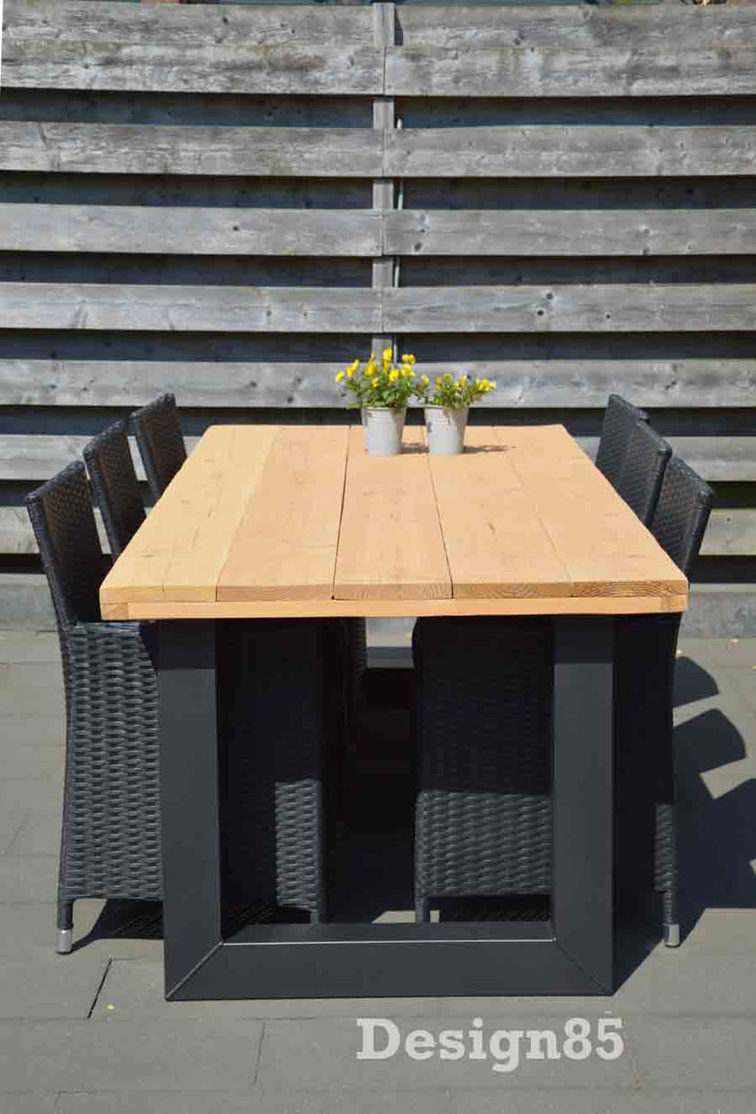Industriële Douglas Hout Eettafel Buiten
