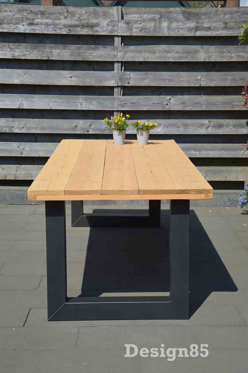 Industriële Douglas Hout Eettafel Buiten