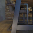 Industriële eiken eettafel Bos