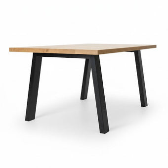 Industriële Eiken Eettafel Continentaal