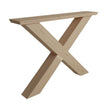 eettafel deens ovaal arc is met een X-poot