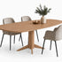 Eettafel Deens Ovaal Nexus in sand kleur met warme houtstructuur