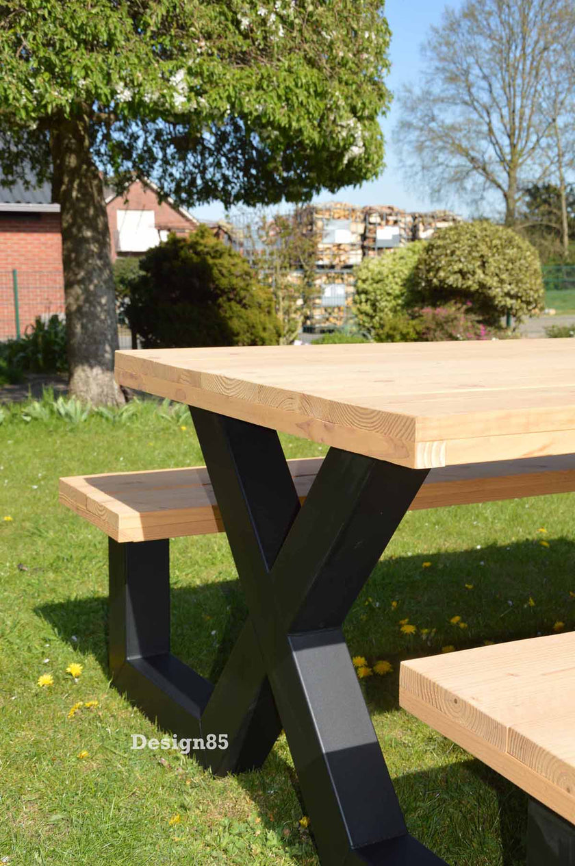 Industriële Douglas Hout Eettafel Picknick