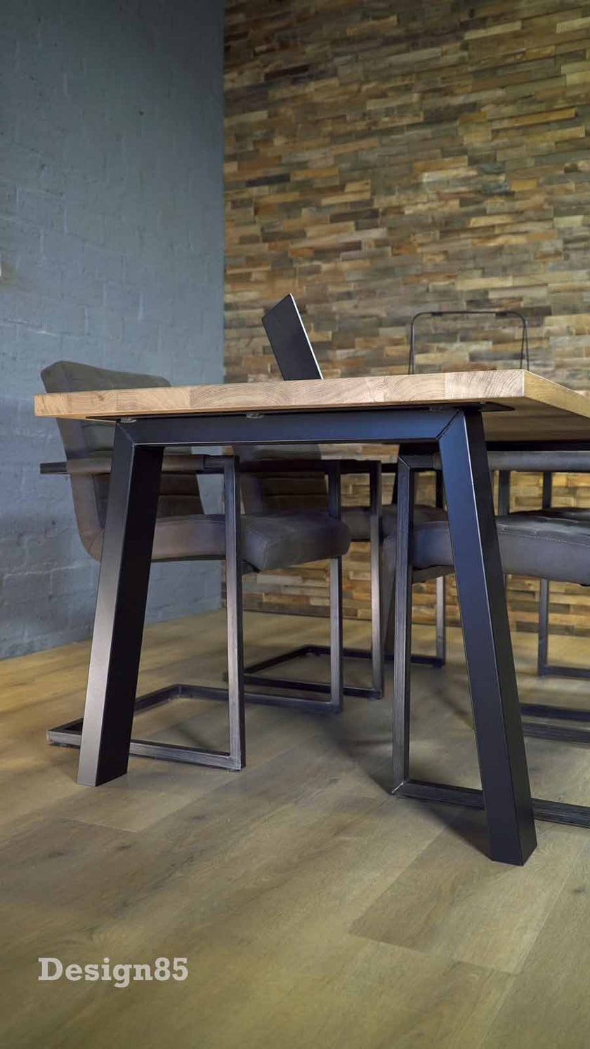 Industriële Eiken Eettafel Continentaal