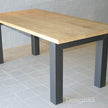 Industriële eiken eettafel Hagel