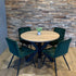 Industriële Eiken Eettafel Rond