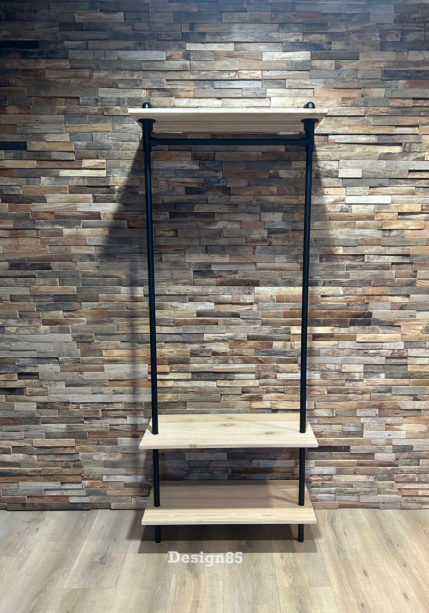 Industriële Kapstok Eikenhout