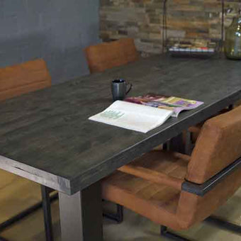 Industriële Steigerhout Eettafel Horizon