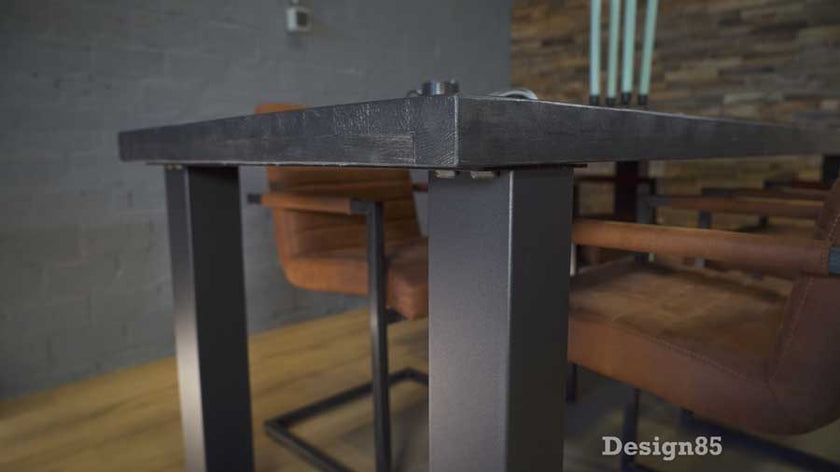 Industriële Steigerhout Eettafel Mist