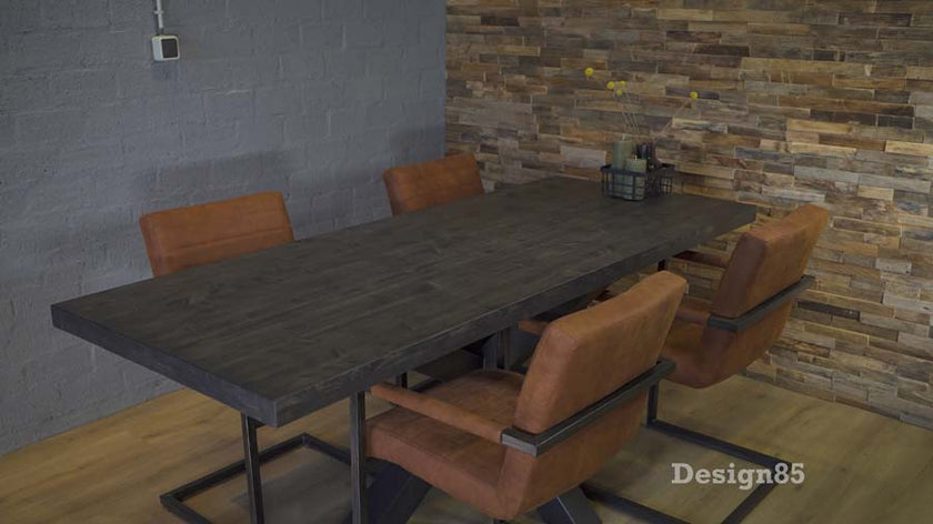 Industriële Steigerhout Eettafel Zee