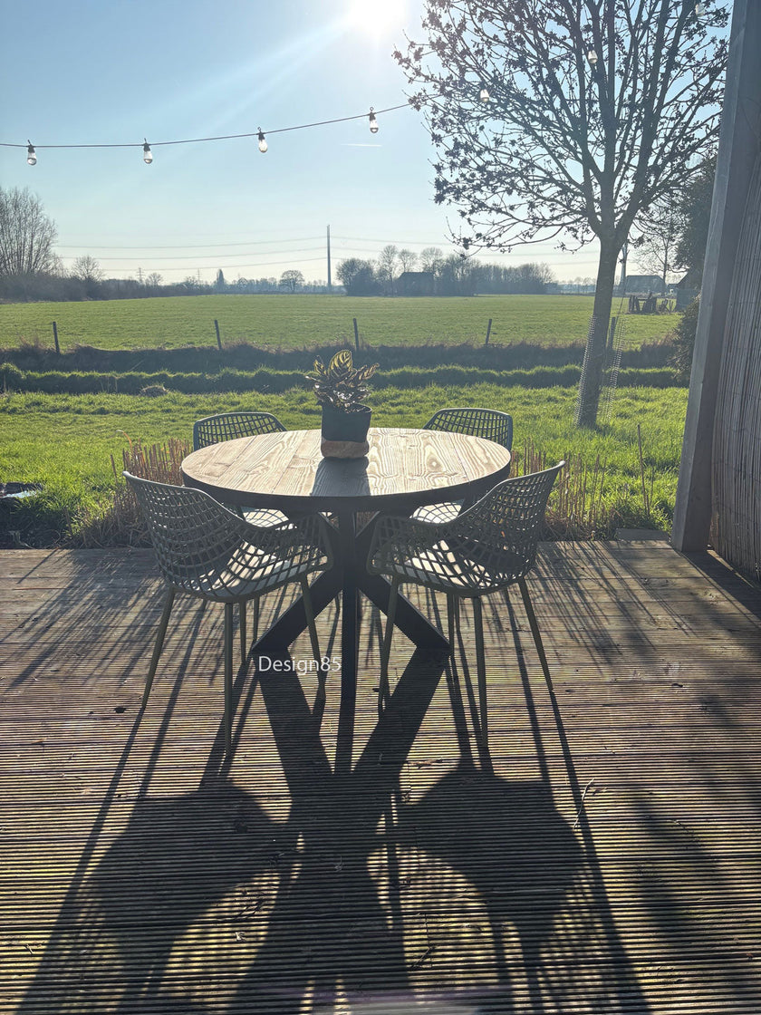 Industriele tuintafel Rond