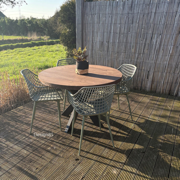 Industriele tuintafel Rond