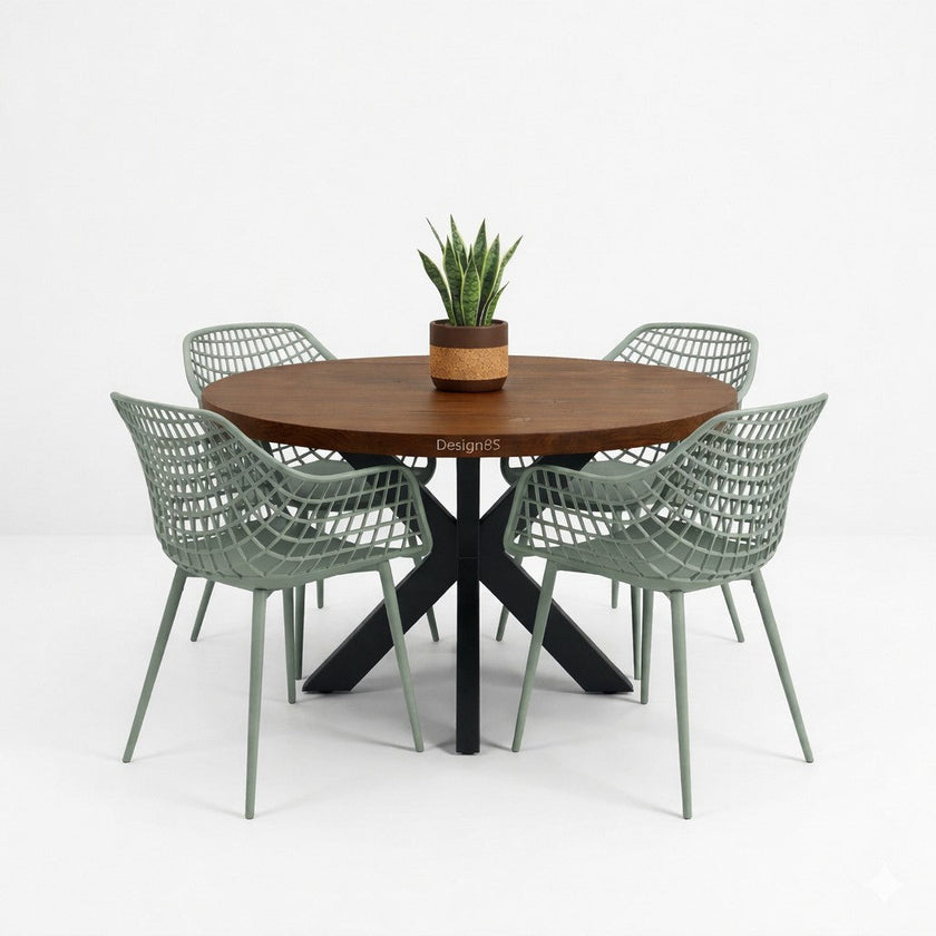 Industriele tuintafel Rond