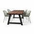 Design85 tuintafel met A-frame onderstel en licht Douglas houten tafelblad studio foto