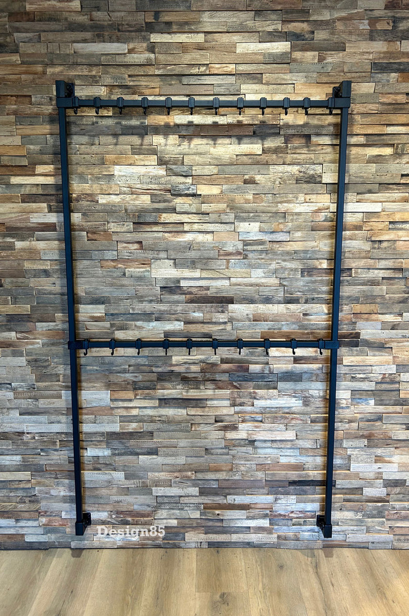 Kapstok Zwart Metaal Hangend