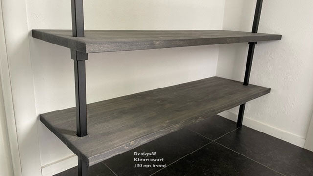 Kapstok Zwart Metaal Hangers