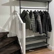 Kapstok zwart metaal Hangers