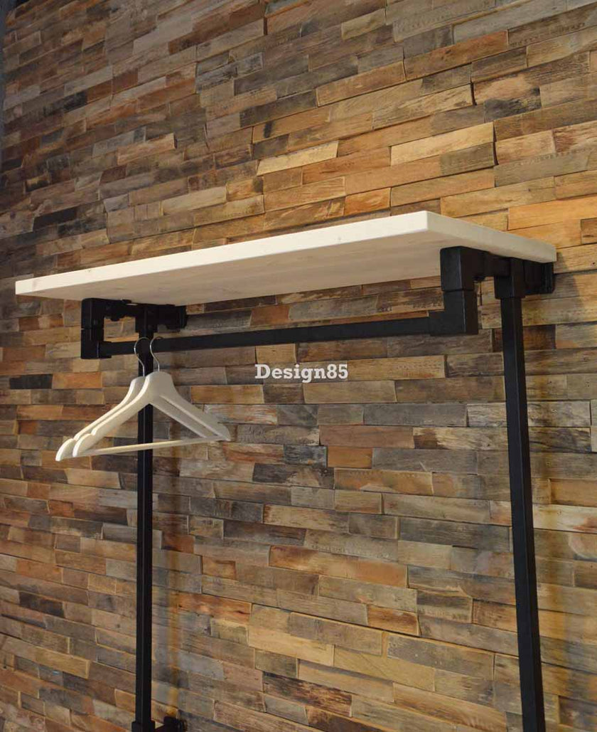 Kapstok Zwart Metaal Stang