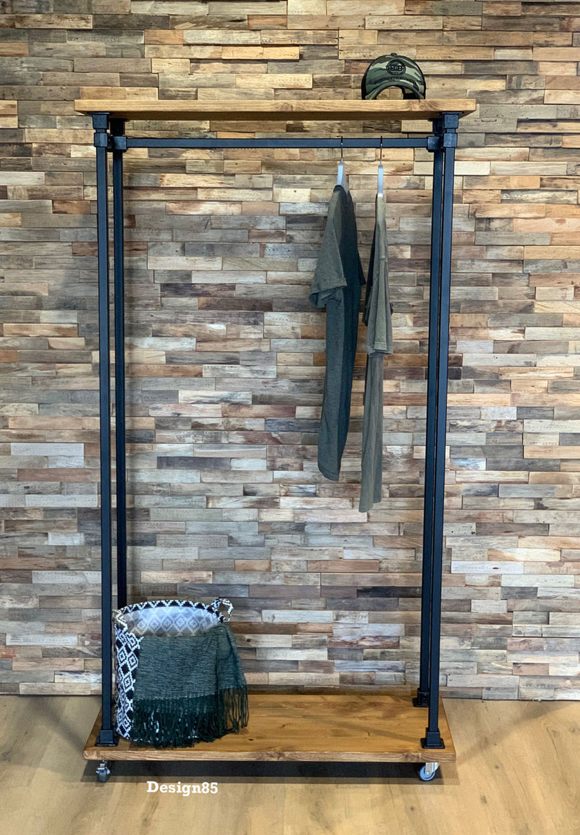 Kledingrek wielen Display