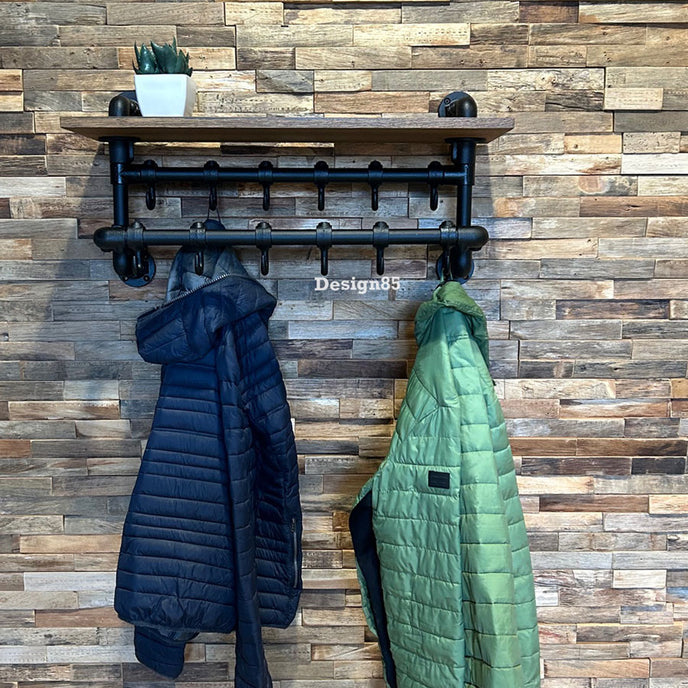 Steigerbuis kapstok Eikenplank