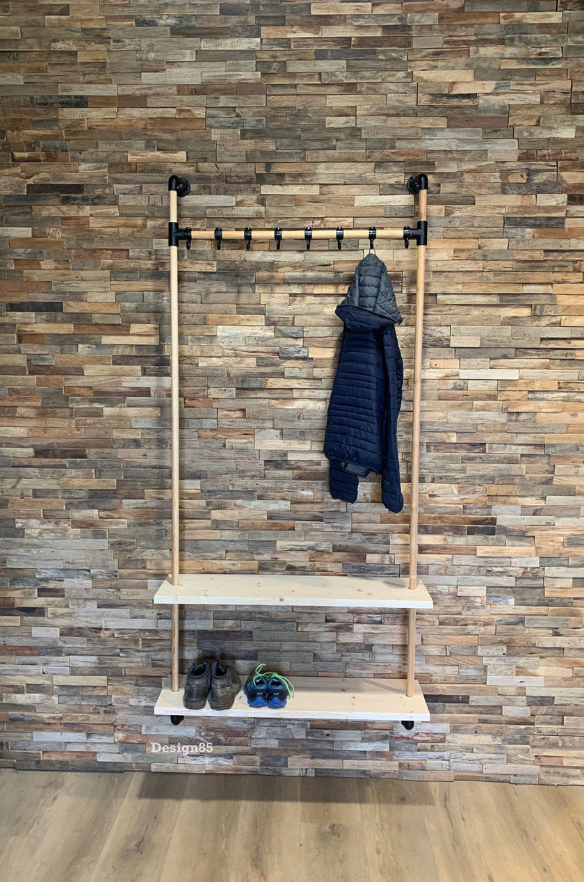 Steigerbuis kapstok Hout