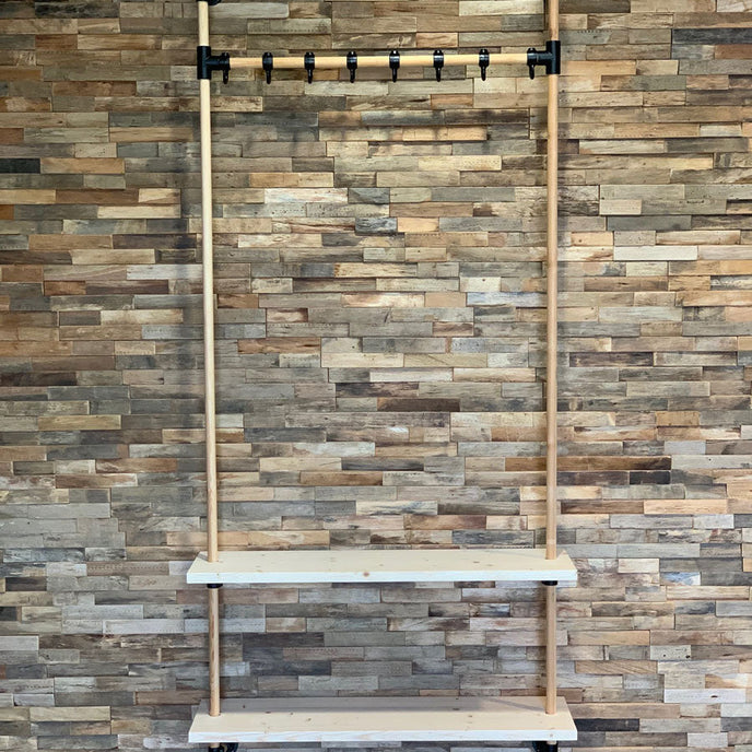 Steigerbuis kapstok Hout