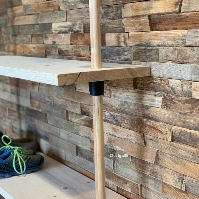 Steigerbuis kapstok Hout