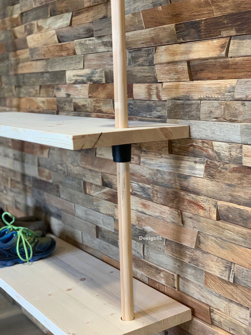 Steigerbuis kapstok Hout