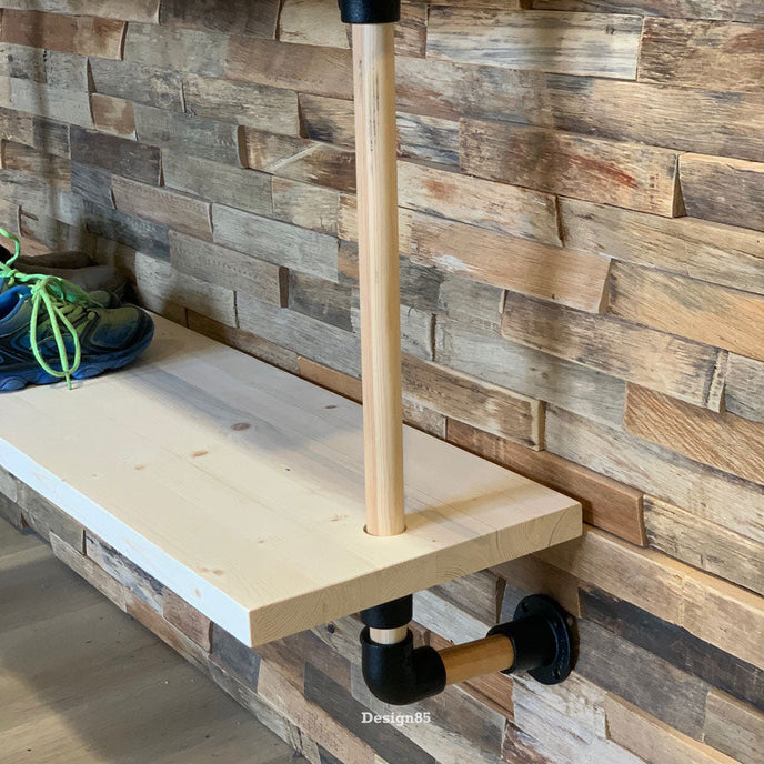 Steigerbuis kapstok Hout