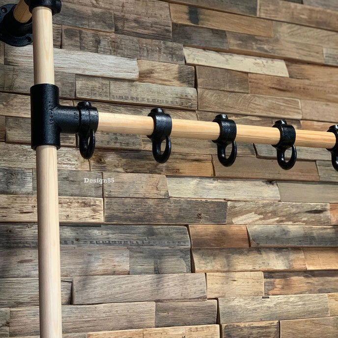 Steigerbuis kapstok Hout