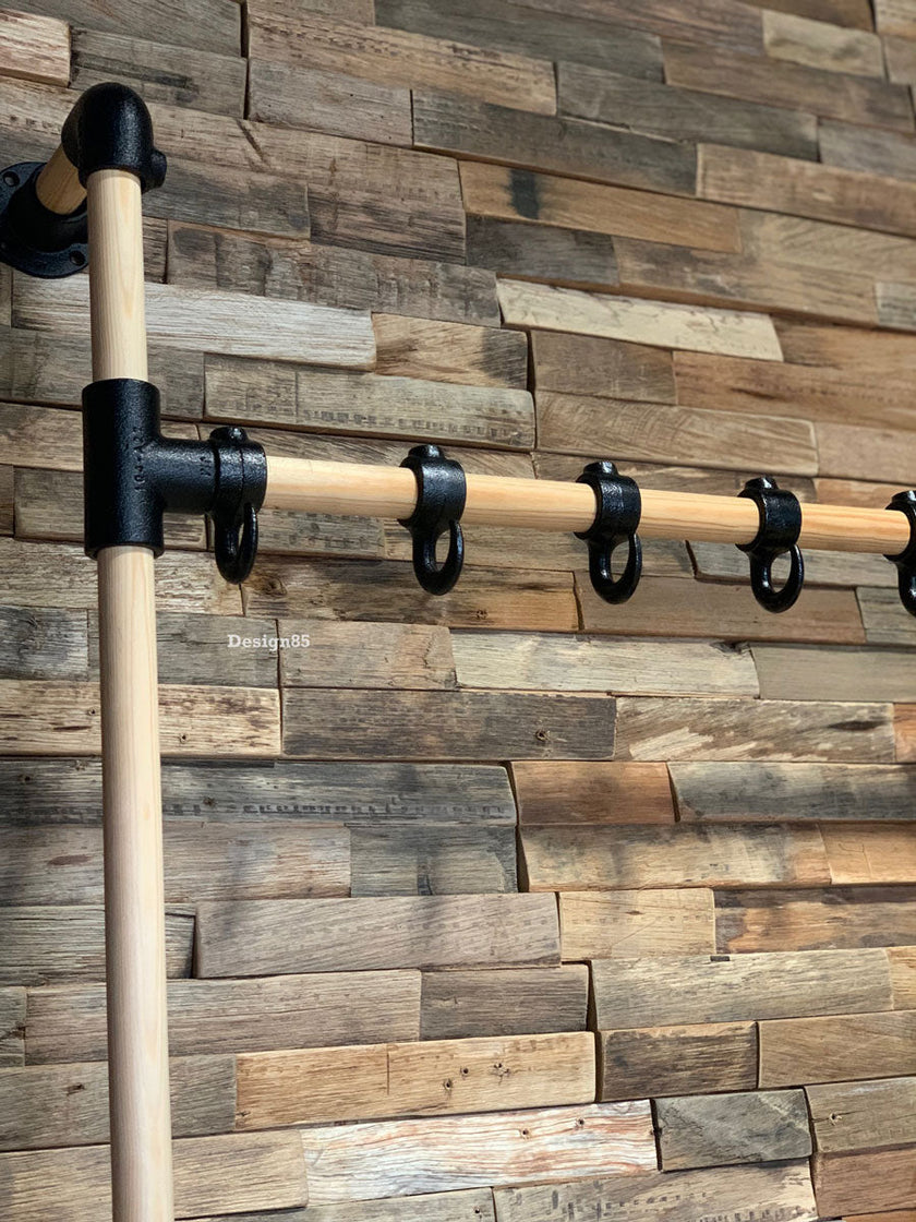 Steigerbuis kapstok Hout