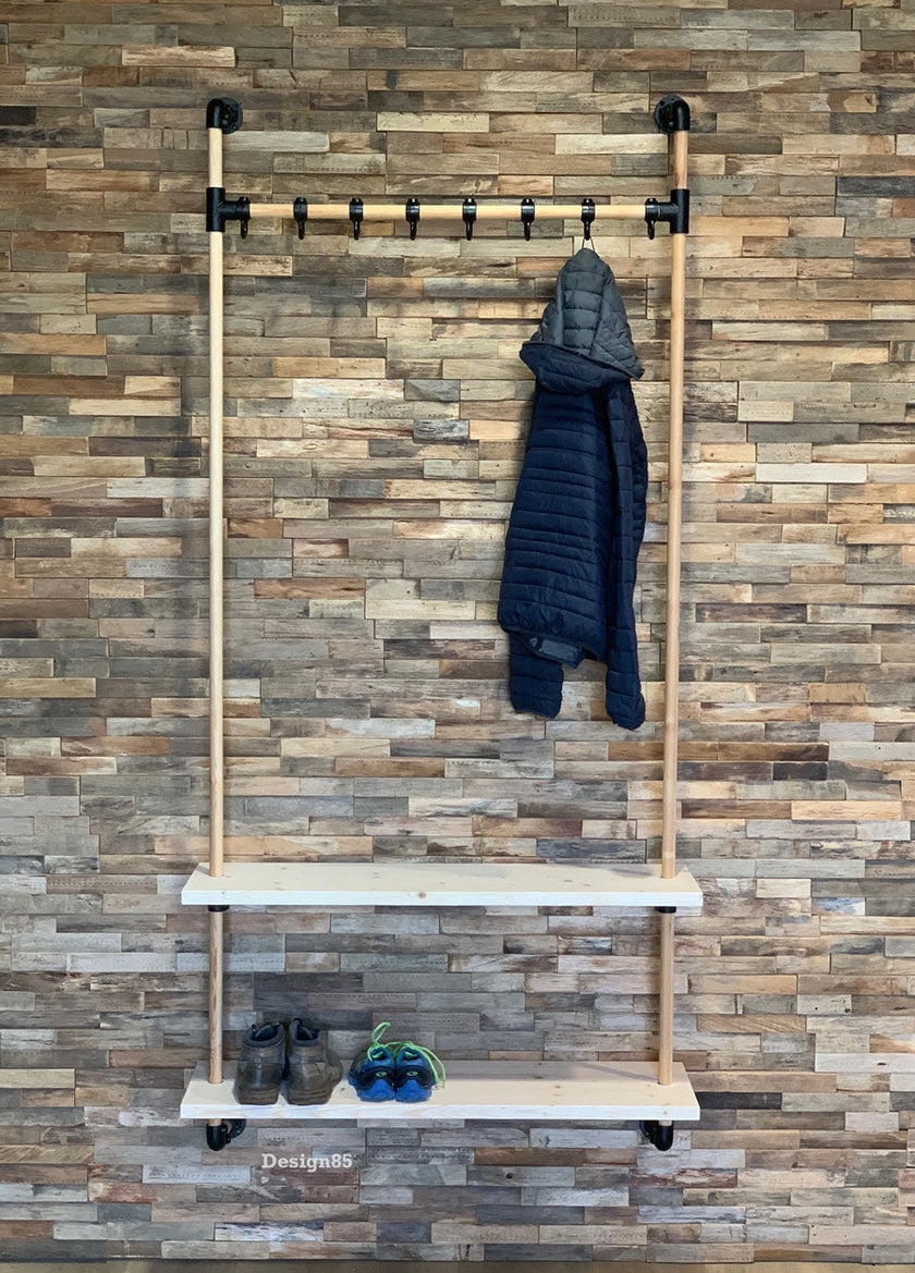 Steigerbuis kapstok Hout