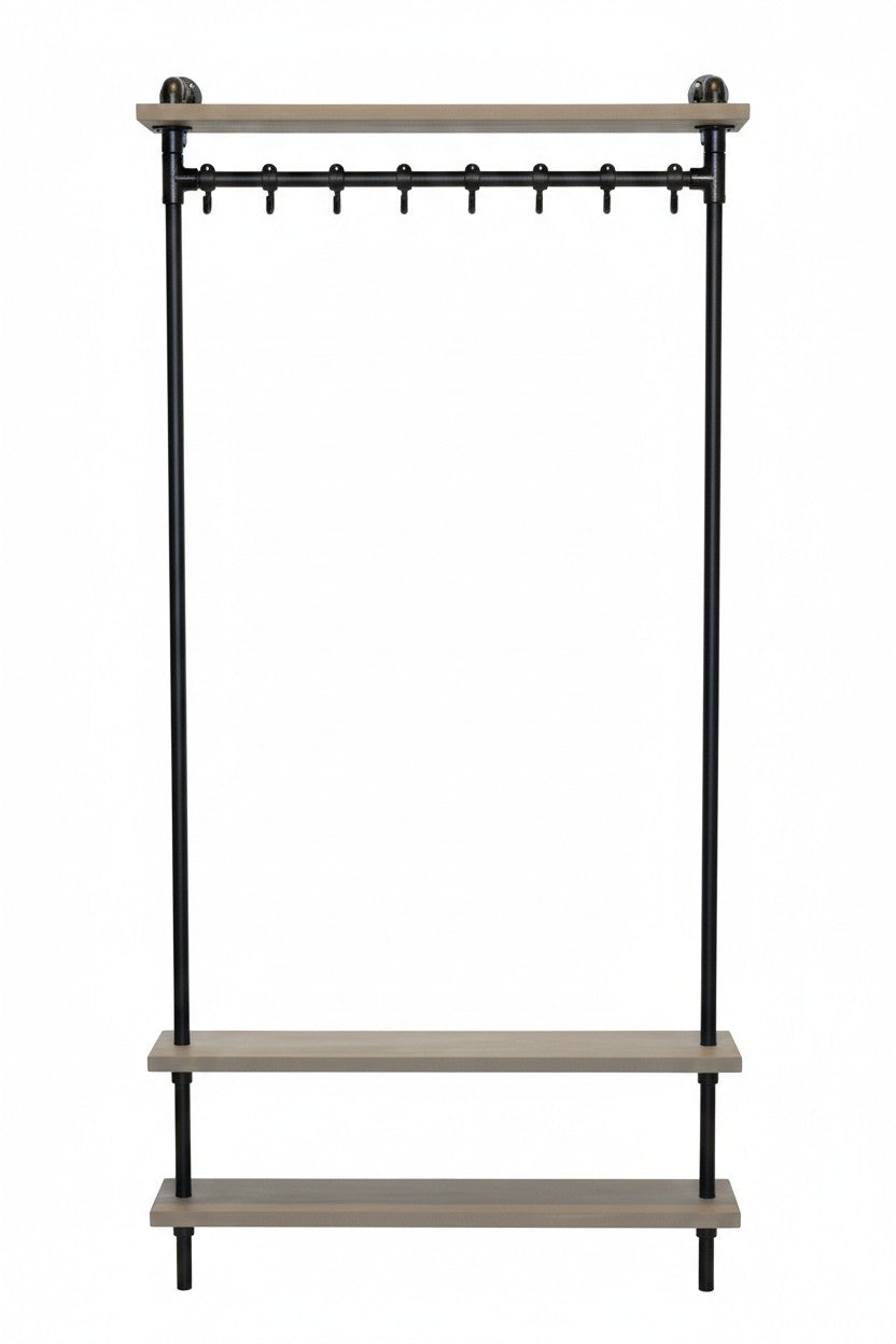 Steigerbuis kapstok Vintage