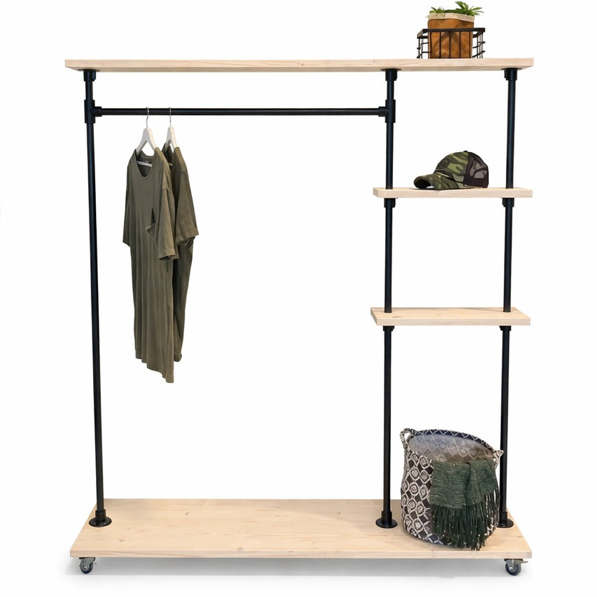 Steigerbuis kledingrek Deluxe