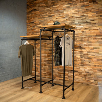 Steigerbuis kledingrek Duo